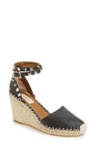 Women's Valentino Rockstud Espadrille Wedge Us / 35eu - Black