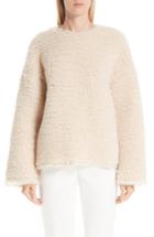Women's Mansur Gavriel Fuzzy Cashmere & Silk Sweater Us / 36 It - Ivory