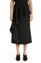 Women's Rejina Pyo Maude Ruffle Panel Crepe Skirt Us / 10 Uk - Black