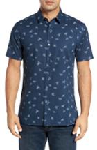 Men's Kahala Honu La Hanai Trim Fit Print Sport Shirt - Blue