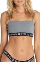 Women's Billabong Legacy Crop Tank Bikini Top - Grey