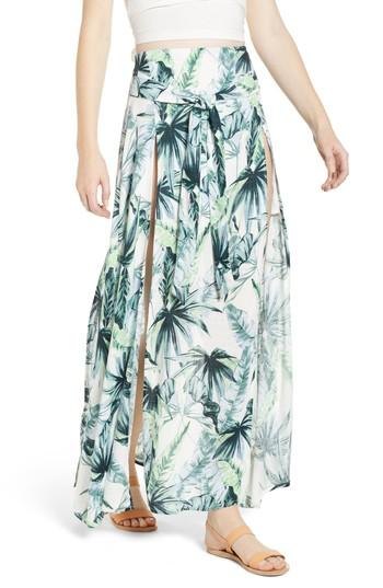 Women's Somedays Lovin Palm Fringe Skirt - Green