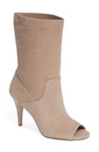 Women's Michael Michael Kors Elaine Open Toe Bootie .5 M - Beige