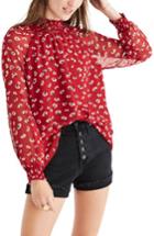 Women's Madewell Mistlight Mock Neck Top, Size - Red