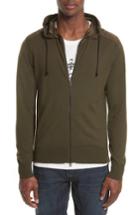 Men's Belstaff Aldington Mixed Media Full Zip Hoodie