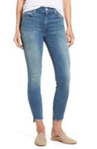 Women's Mother The Stunner High Rise Ankle Fray Jeans - Blue