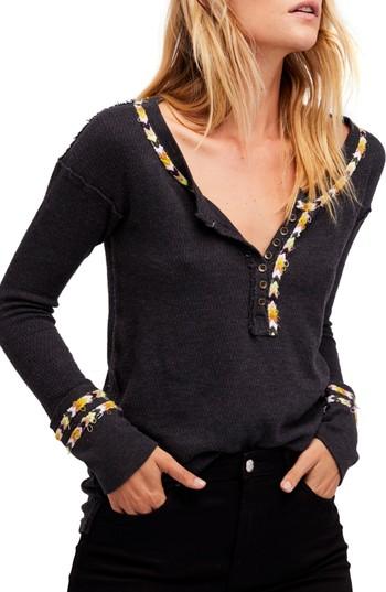 Women's Free People Rainbow Thermal Tee