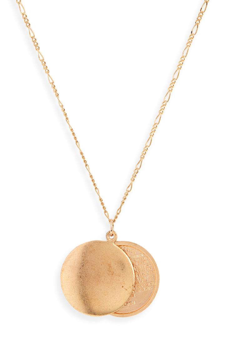 Women's All The Wire Prayer Locket Necklace