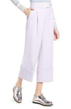 Women's Halogen X Atlantic-pacific High Waist Wide Cuff Ankle Pants - Purple