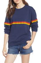 Women's Sub Urban Riot Zelda Willow Stripe Sweatshirt - Blue