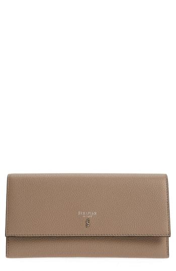 Women's Serapian Milano Rugiad Continental Wallet - Beige