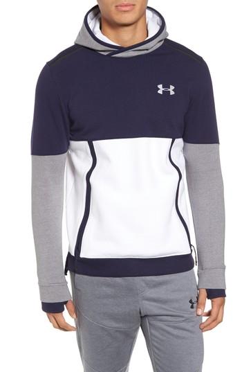 Men's Under Armour Threadborne Hoodie, Size - White
