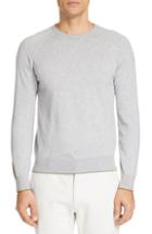Men's Z Zegna Extra Slim Cotton & Cashmere Crewneck Sweater - Grey