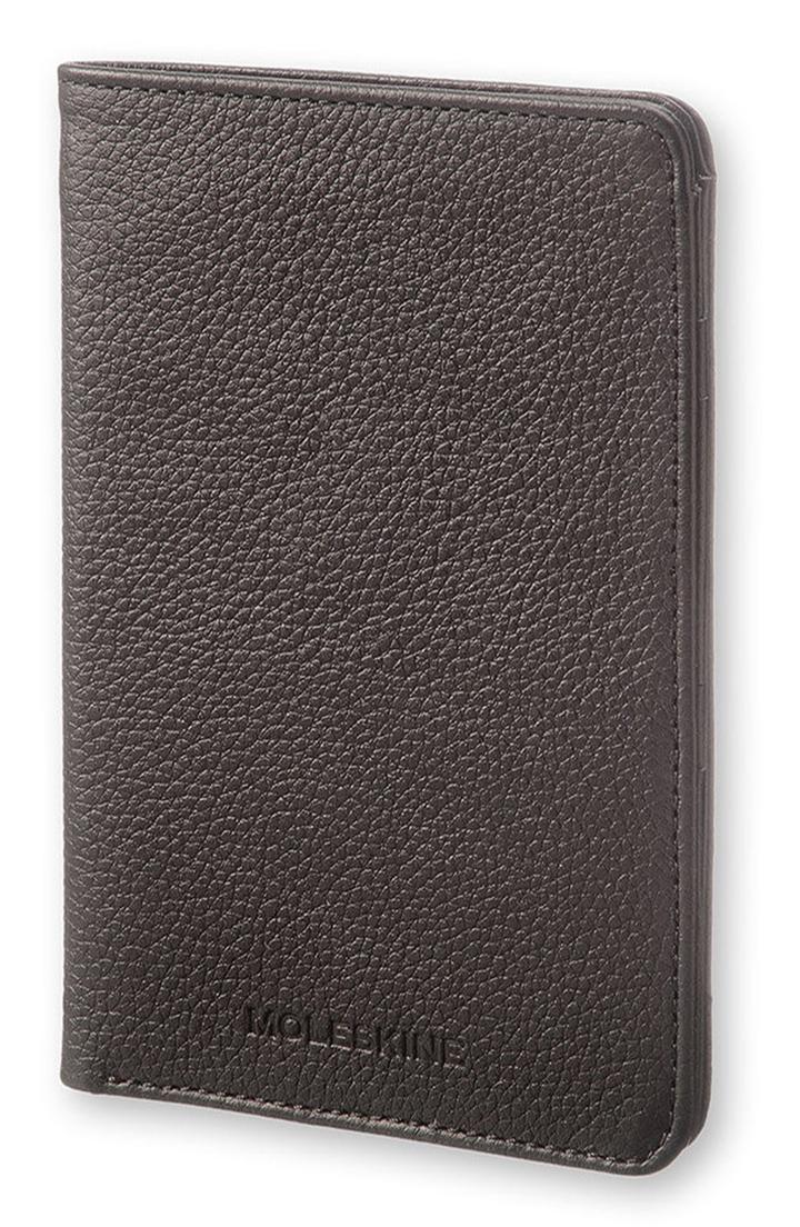 Moleskine Lineage Leather Passport Wallet - Black