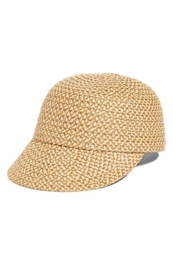 Women's Eric Javits Mondo Woven Cap - Beige
