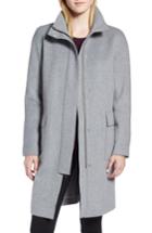 Women's Kenneth Cole New York Wool Blend Long Coat - Grey