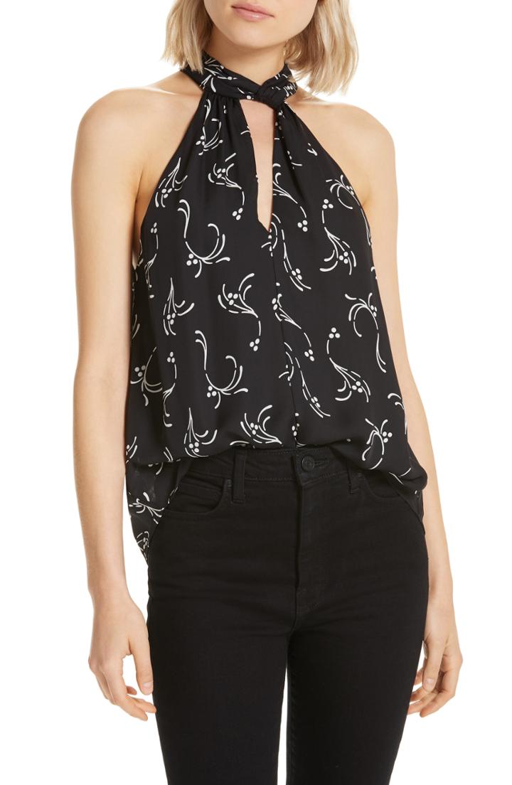 Women's Whistles Gianna Metallic Dobby Blouse Us / 8 Uk - Black