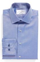 Men's Lorenzo Uomo Trim Fit Solid Dress Shirt .5 - 32/33 - Blue