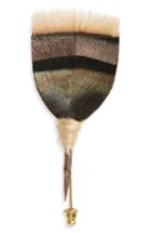 Men's Brackish & Bell Highlight Feather Lapel Pin