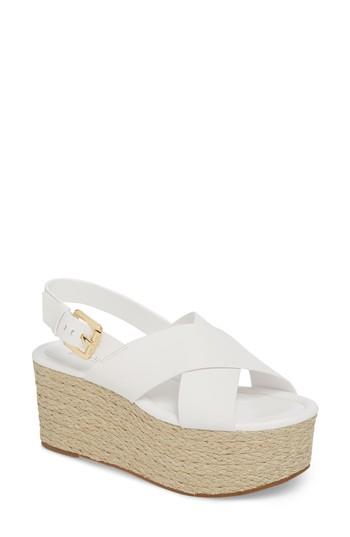 Women's Michael Michael Kors Jodi Platform Sandal M - White