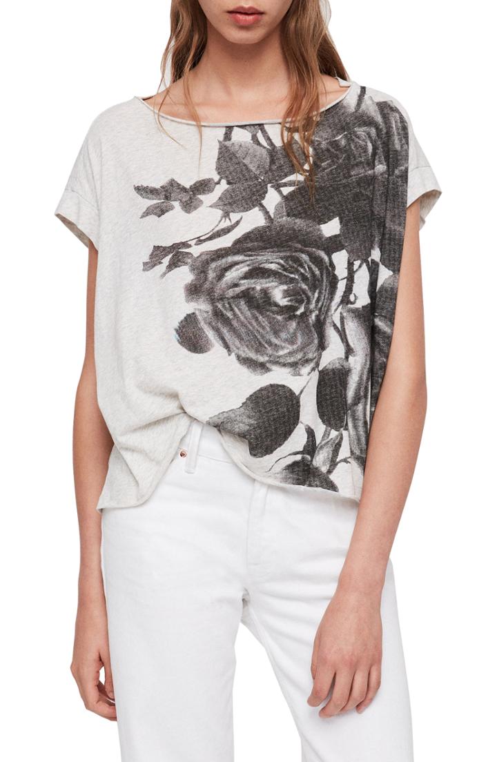Women's Allsaints Rosen Pina Tee - Grey