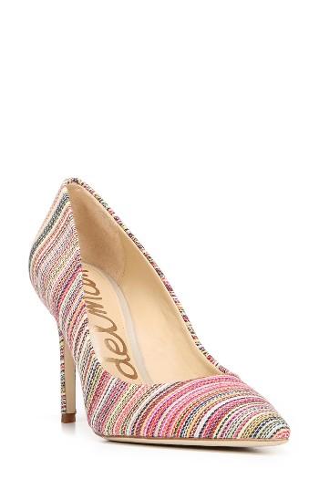 Women's Sam Edelman Hazel Pointy Toe Pump .5 M - Metallic