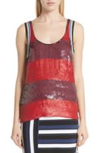 Women's 3.1 Phillip Lim Stripe Sequin Tank - Brown