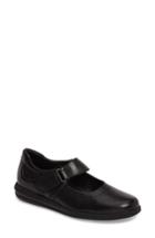 Women's David Tate Baja Mary Jane Flat .5 M - Black