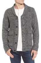 Men's Tunellus Shawl Neck Cardigan, Size - Black