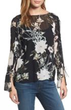 Women's Lucky Brand Floral Print Bell Sleeve Top