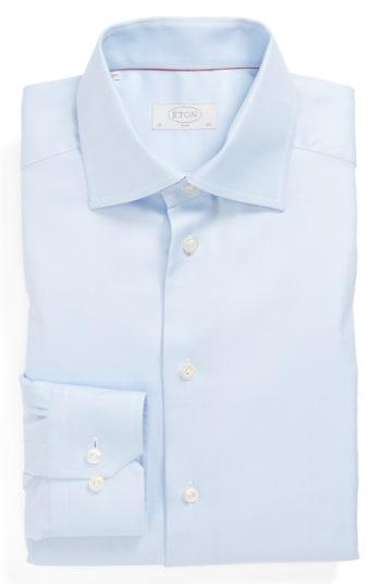 Men's Eton Slim Fit Non-iron Dress Shirt - Blue