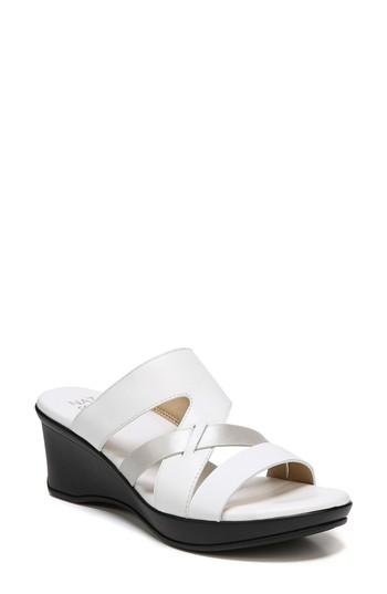 Women's Naturalizer Vivy Wedge Sandal N - White