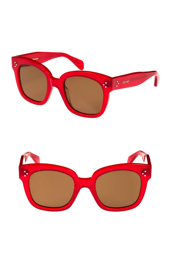 Women's Celine 54mm Square Sunglasses -