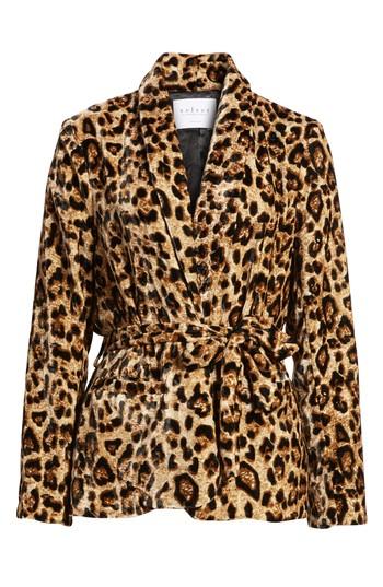 Women's Velvet By Graham & Spencer Velvet Belted Smoking Jacket