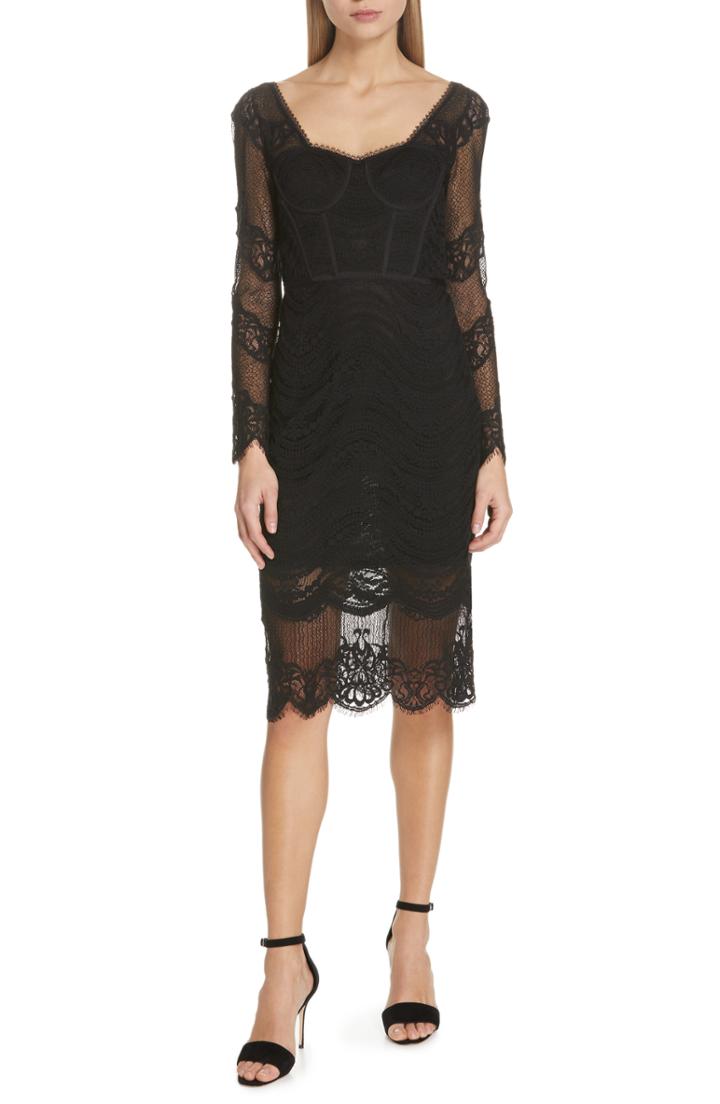Women's Jonathan Simkhai Lace Bustier Bodysuit Dress