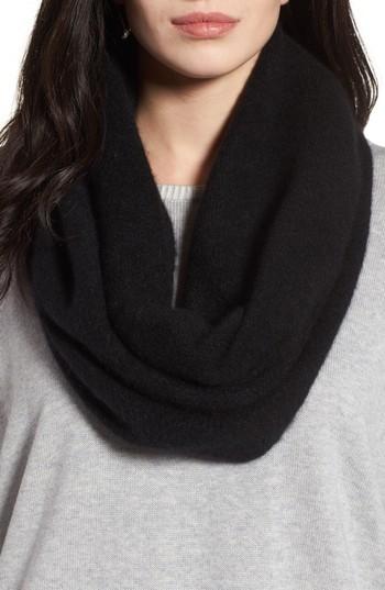 Women's Eileen Fisher Cashmere Blend Cowl Scarf, Size - Black