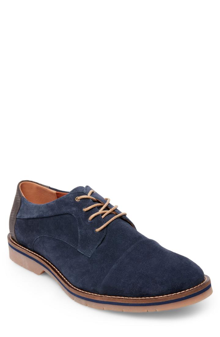 Men's Steve Madden Solemn Cap Toe Derby .5 M - Blue