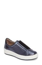 Women's Donald J Pliner Charley Metallic Slip-on Sneaker .5 M - Blue