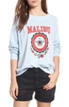 Women's Wildfox Malibu Crest Sommers Sweatshirt - Blue