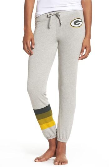 Women's Junk Food Nfl Green Bay Packers Hacci Sweatpants, Size Xxl - Grey
