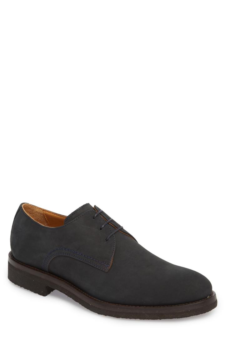 Men's Monte Rosso Matteo Plain Toe Derby .5 M - Blue
