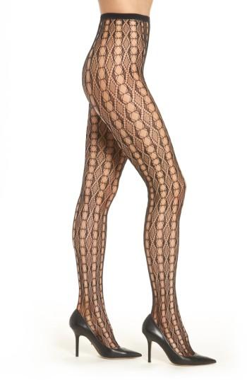 Women's Oroblu Annick Tights /x-large - Black