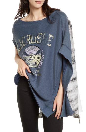 Women's Free People Off Side Pullover - Blue