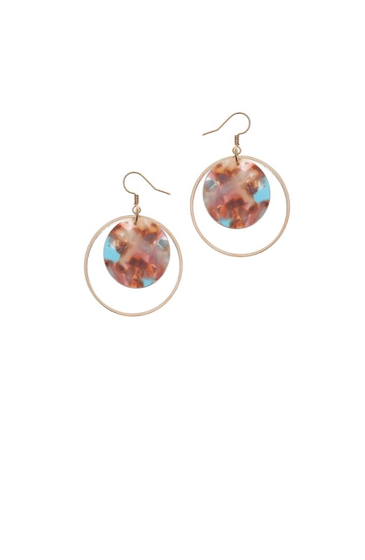 Women's Nakamol Design Disk & Hoop Drop Earrings