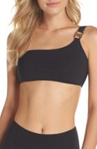 Women's Tory Burch Gemini Link One-shoulder Bikini Top - Black