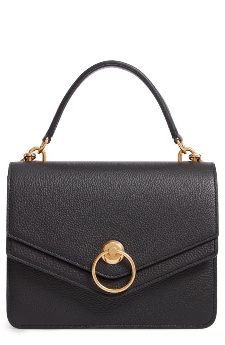 Mulberrry Harlow Calfskin Leather Satchel - Black