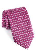 Men's Salvatore Ferragamo Turtle & Frog Print Silk Tie