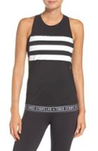 Women's Adidas 3-stripe Muscle Tank - Black