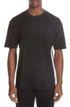Men's Versus By Versace Side Zip Logo T-shirt - Black