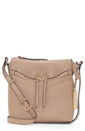 Vince Camuto Staja Leather Crossbody Bag - Brown